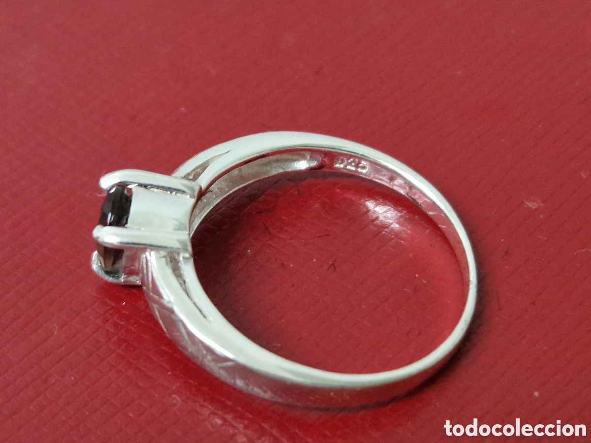 Joyeria: ANILLO PLATA DE LEY CUARZO AHUMADO - Foto 5