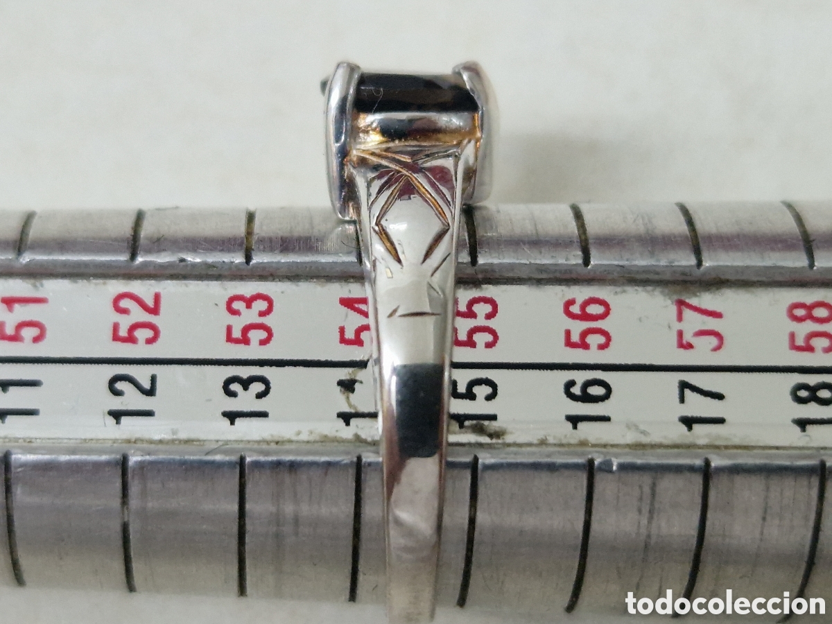 Joyeria: ANILLO PLATA DE LEY CUARZO AHUMADO - Foto 9