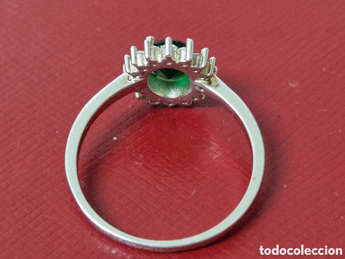 Joyeria: ANILLO PLATA RODIADA PIEDRA VERDE - Foto 7