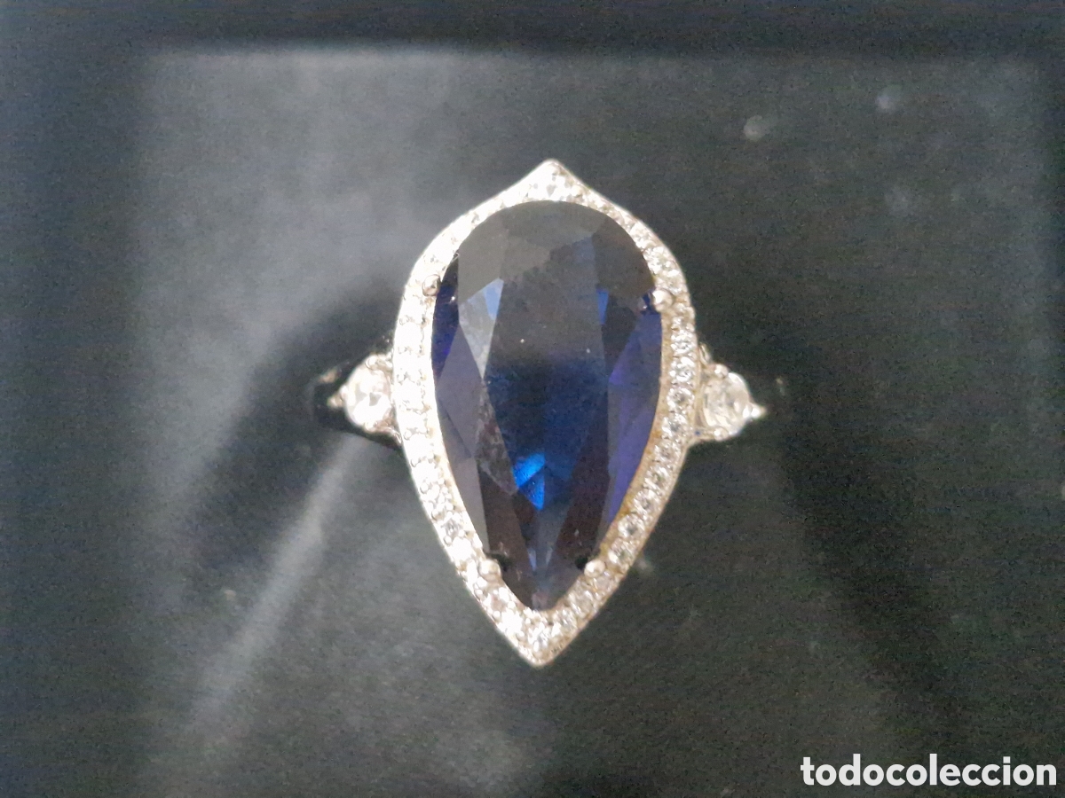 Joyeria: ANILLO EN PLATA DE LEY PIEDRA AZUL - Foto 1