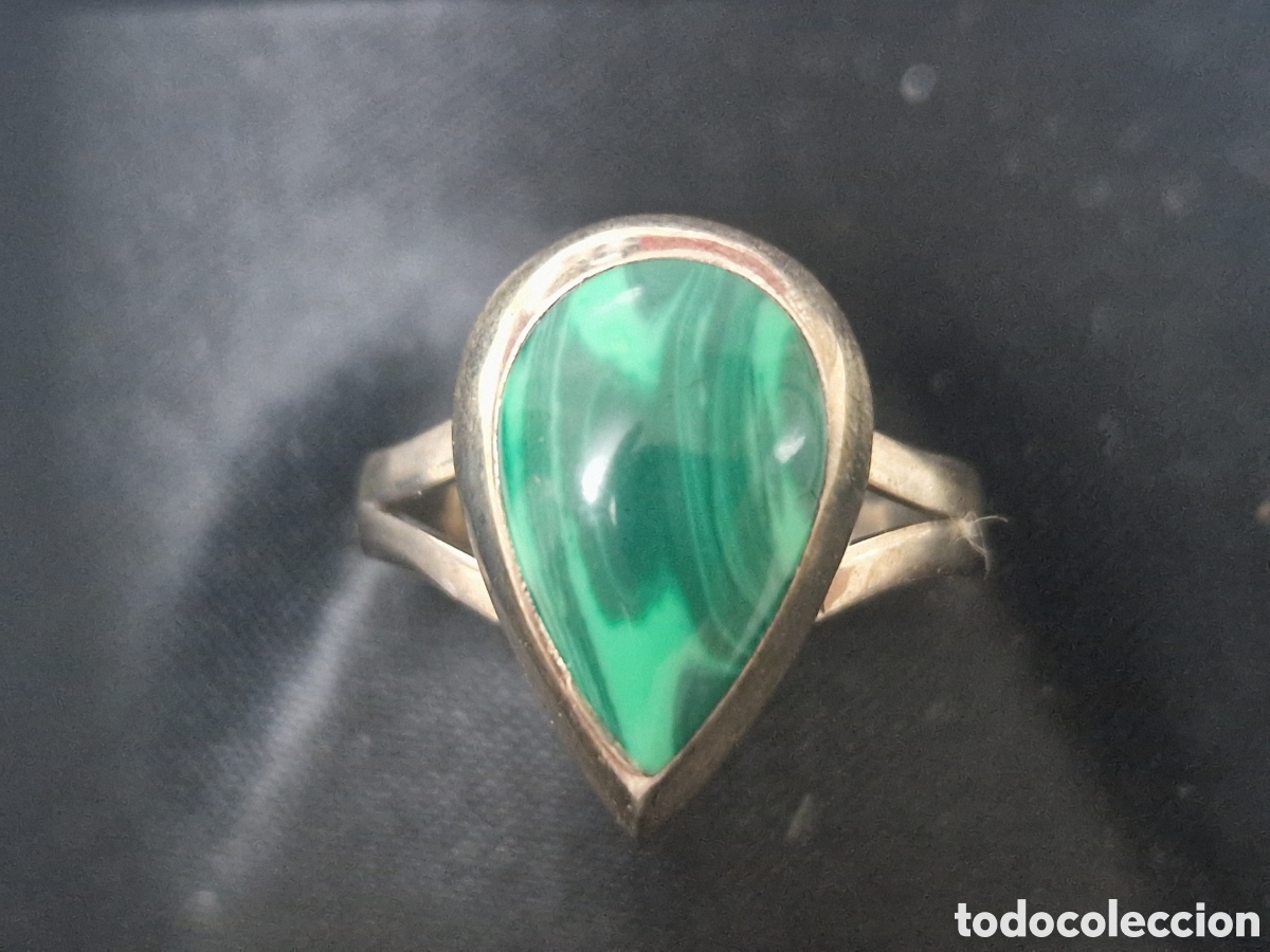 Joyeria: ANILLO EN PLATA DE LEY Y MALAQUITA7 - Foto 2