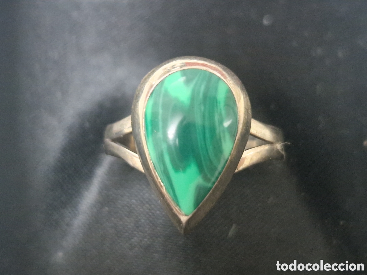 Joyeria: ANILLO EN PLATA DE LEY Y MALAQUITA7 - Foto 3