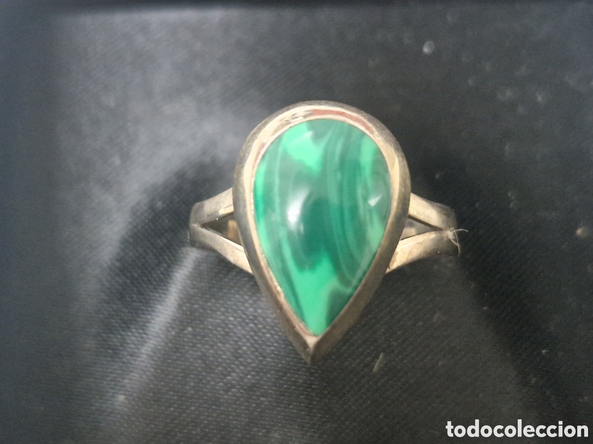 Joyeria: ANILLO EN PLATA DE LEY Y MALAQUITA7 - Foto 4