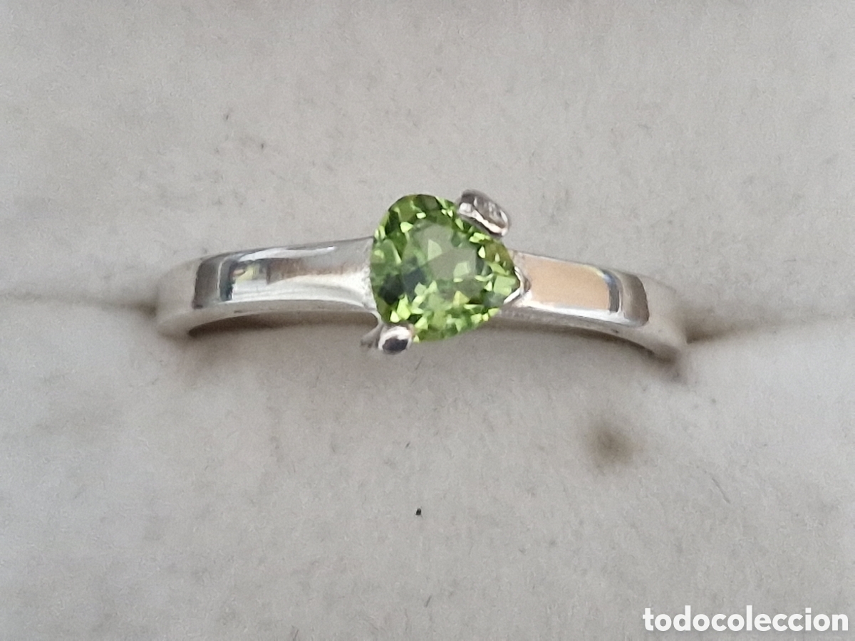 Joyeria: ANILLO PLATA Y PIEDRA VERDE - Foto 2