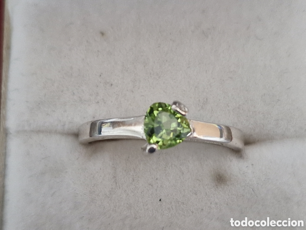 Joyeria: ANILLO PLATA Y PIEDRA VERDE - Foto 3