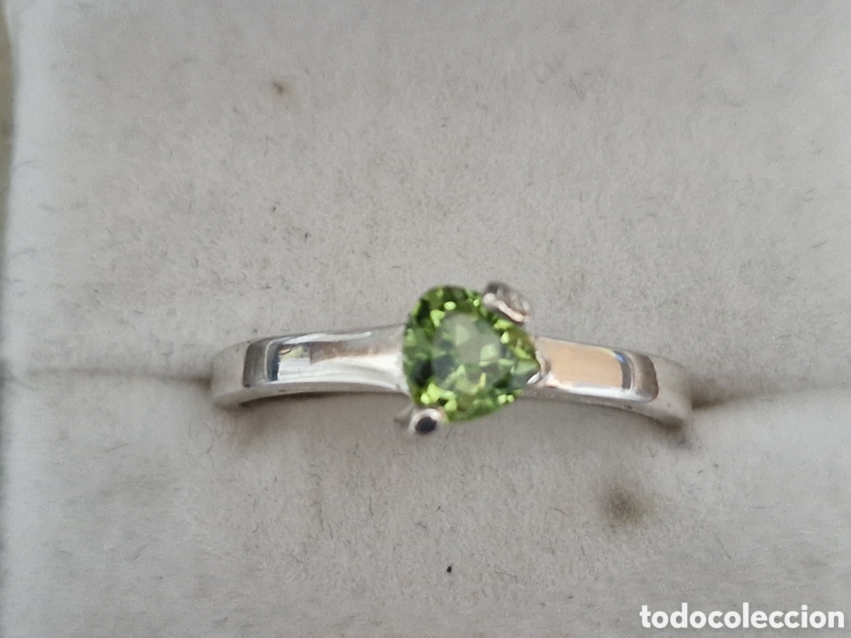 Joyeria: ANILLO PLATA Y PIEDRA VERDE - Foto 4