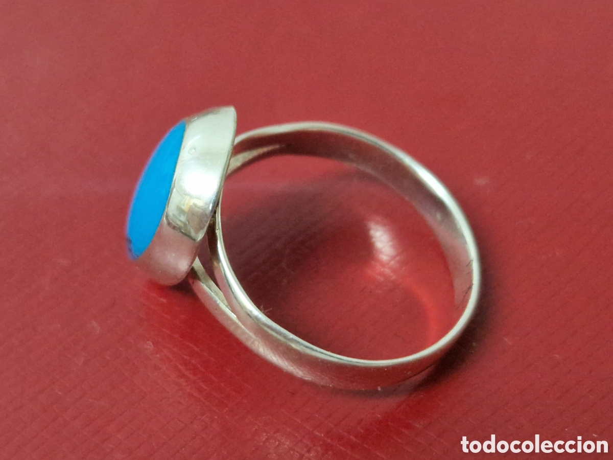 Joyeria: ANILLO EN PLARA DE LEY Y TURQUESA - Foto 5