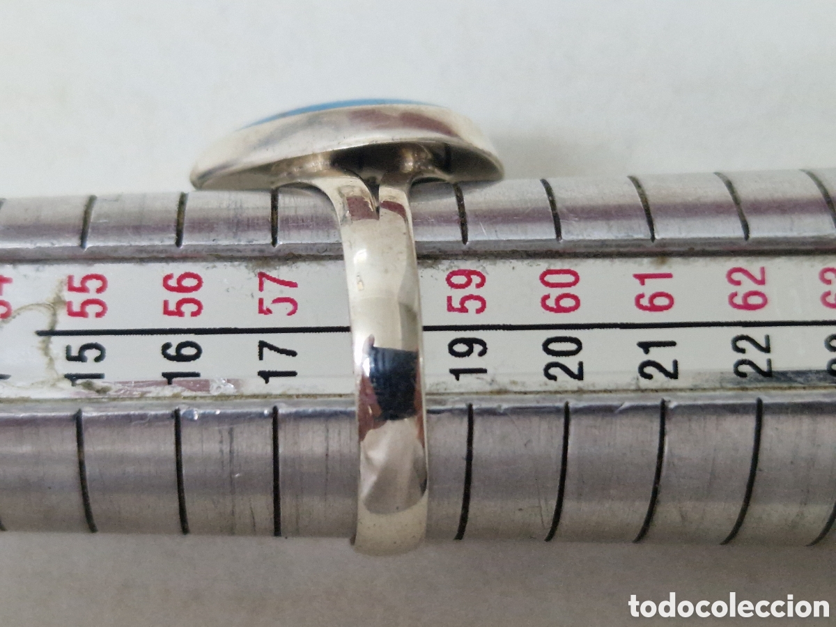 Joyeria: ANILLO EN PLARA DE LEY Y TURQUESA - Foto 7
