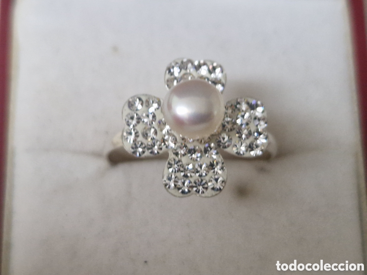 Joyeria: ANILLO PLATA DE LEY COR PERLA Y CIRCONITAS - Foto 3