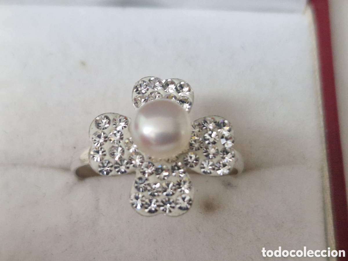 Joyeria: ANILLO PLATA DE LEY COR PERLA Y CIRCONITAS - Foto 5