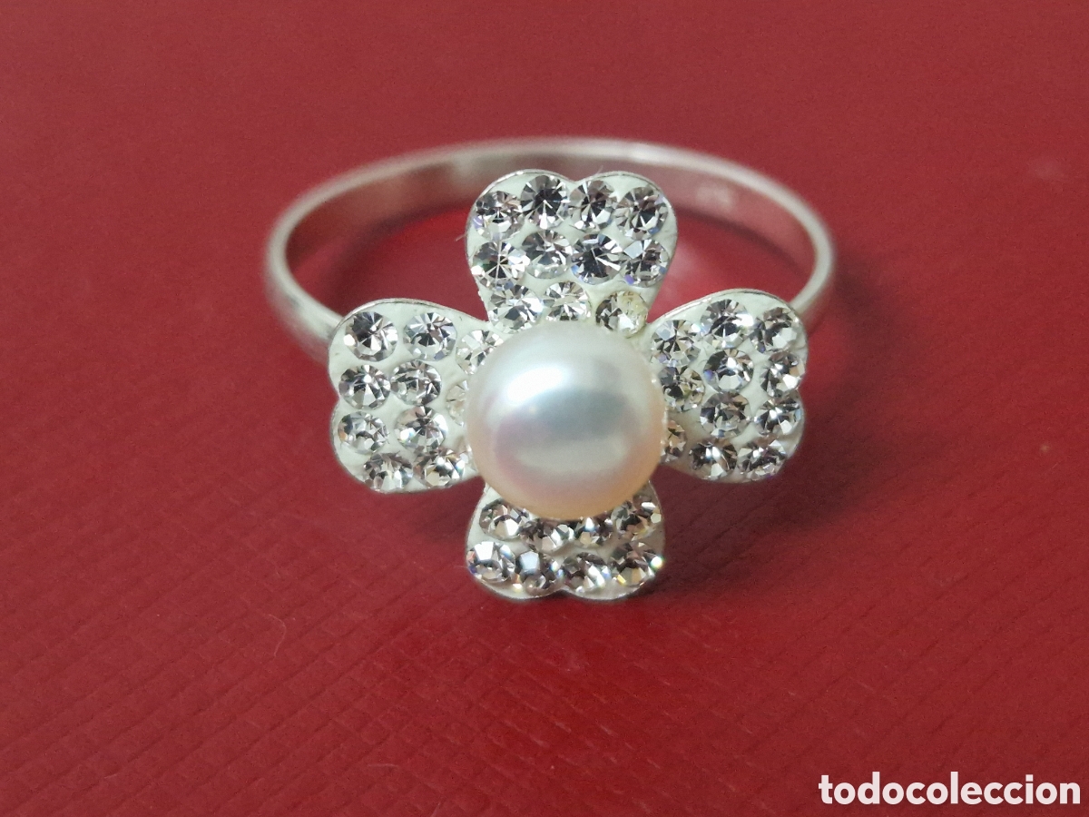 Joyeria: ANILLO PLATA DE LEY COR PERLA Y CIRCONITAS - Foto 6