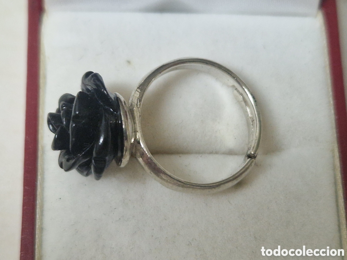 Joyeria: ANILLO EN PLATA DE LEY ROSA NEGRA - Foto 4