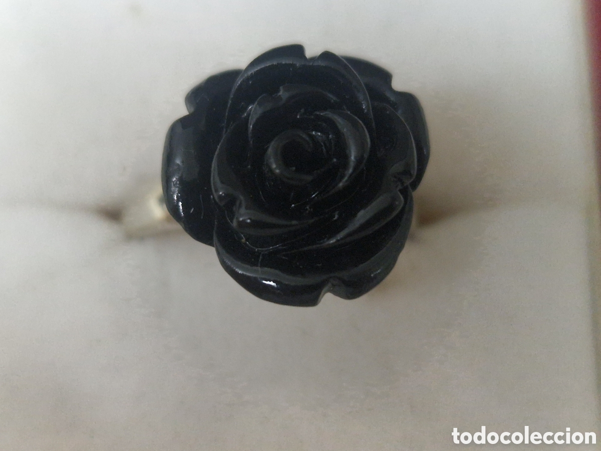 Joyeria: ANILLO EN PLATA DE LEY ROSA NEGRA - Foto 5