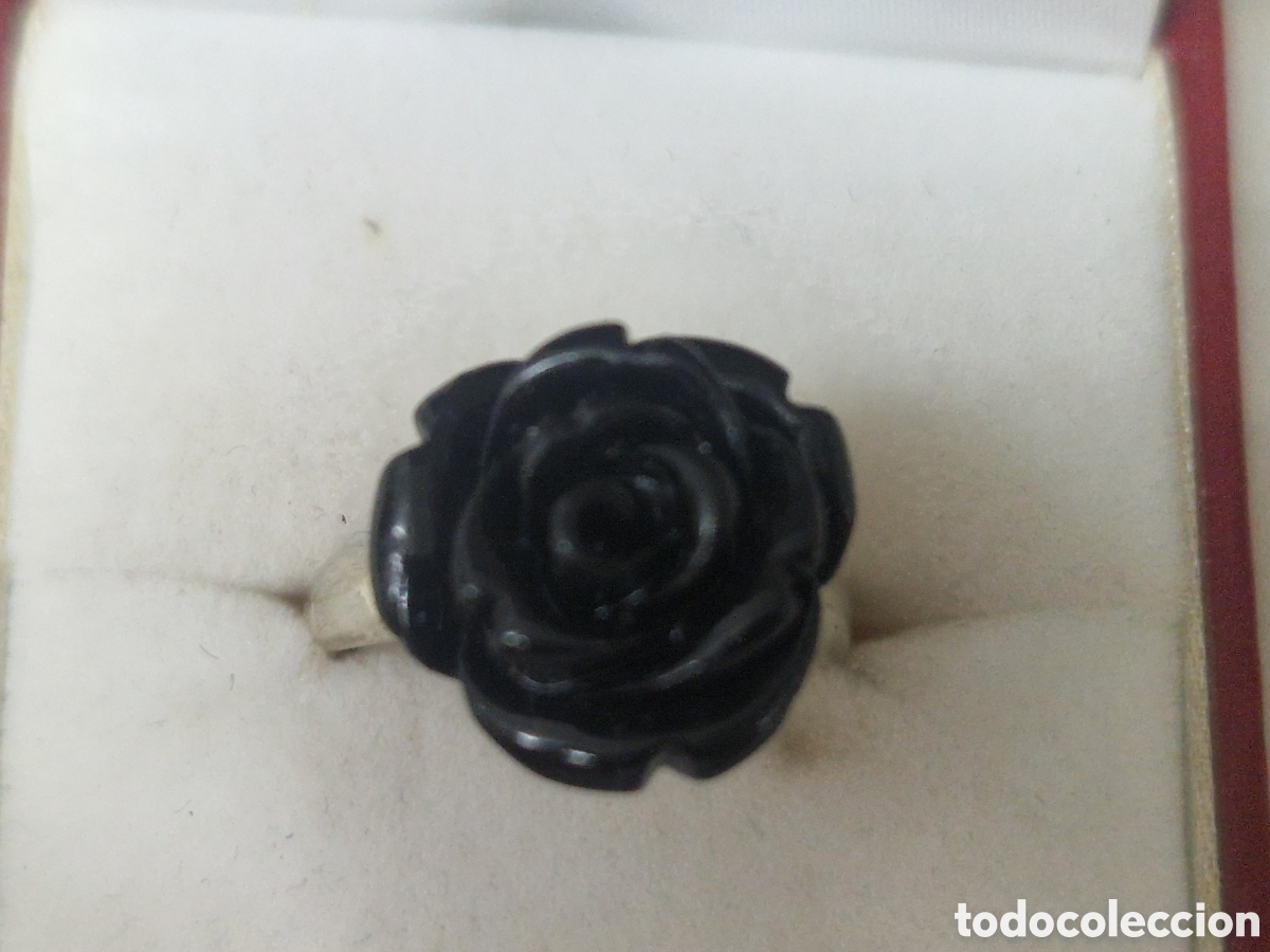 Joyeria: ANILLO EN PLATA DE LEY ROSA NEGRA - Foto 6