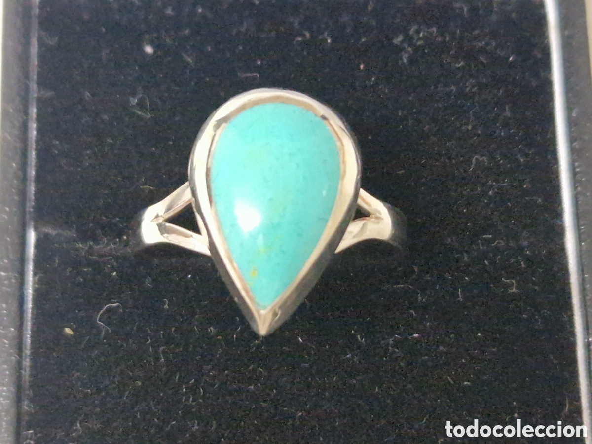 Joyeria: ANILLO DE PLATA Y TURQUESA - Foto 2