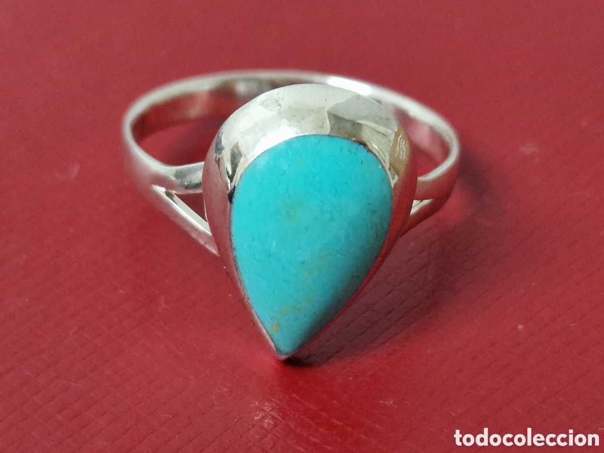 Joyeria: ANILLO DE PLATA Y TURQUESA - Foto 4