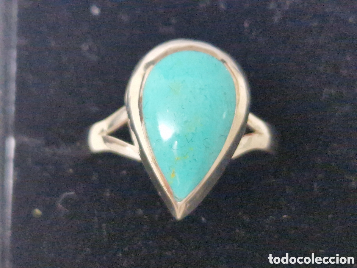 Joyeria: ANILLO DE PLATA Y TURQUESA - Foto 1