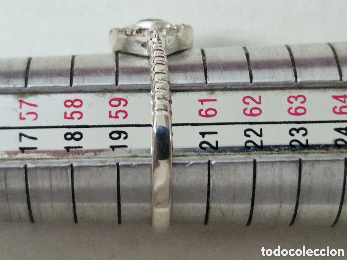 Joyeria: ANILLO EN PLATA DE LEY PERIDOTO Y CIRCONITAS - Foto 8
