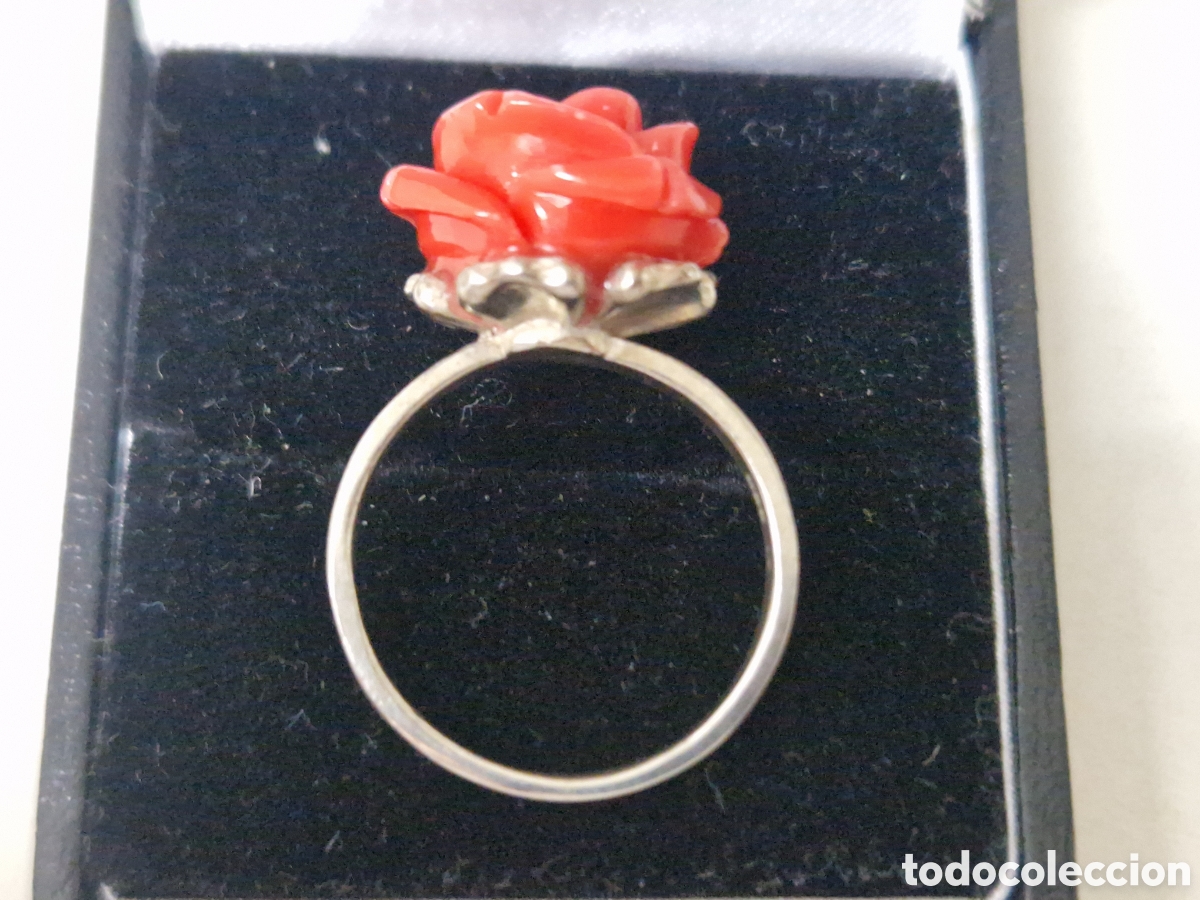 Joyeria: ANILLO PLATA DE LEY ROSA NARANJA - Foto 6