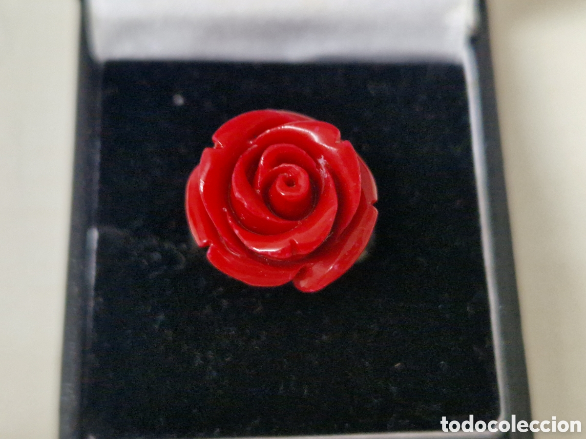 Joyeria: ANILLO PLATA DE LEY ROSA ROJA - Foto 2