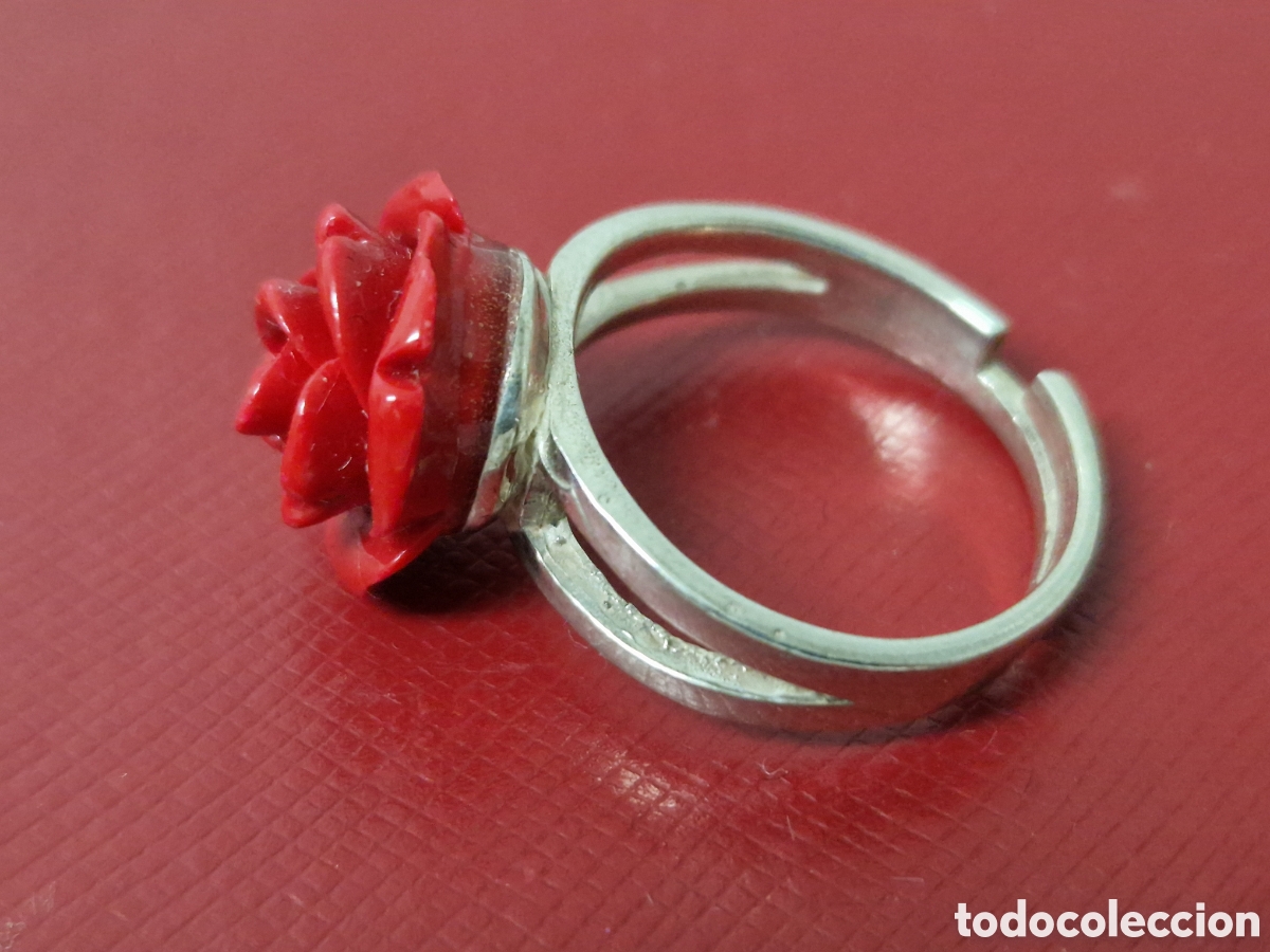 Joyeria: ANILLO PLATA DE LEY ROSA ROJA - Foto 10