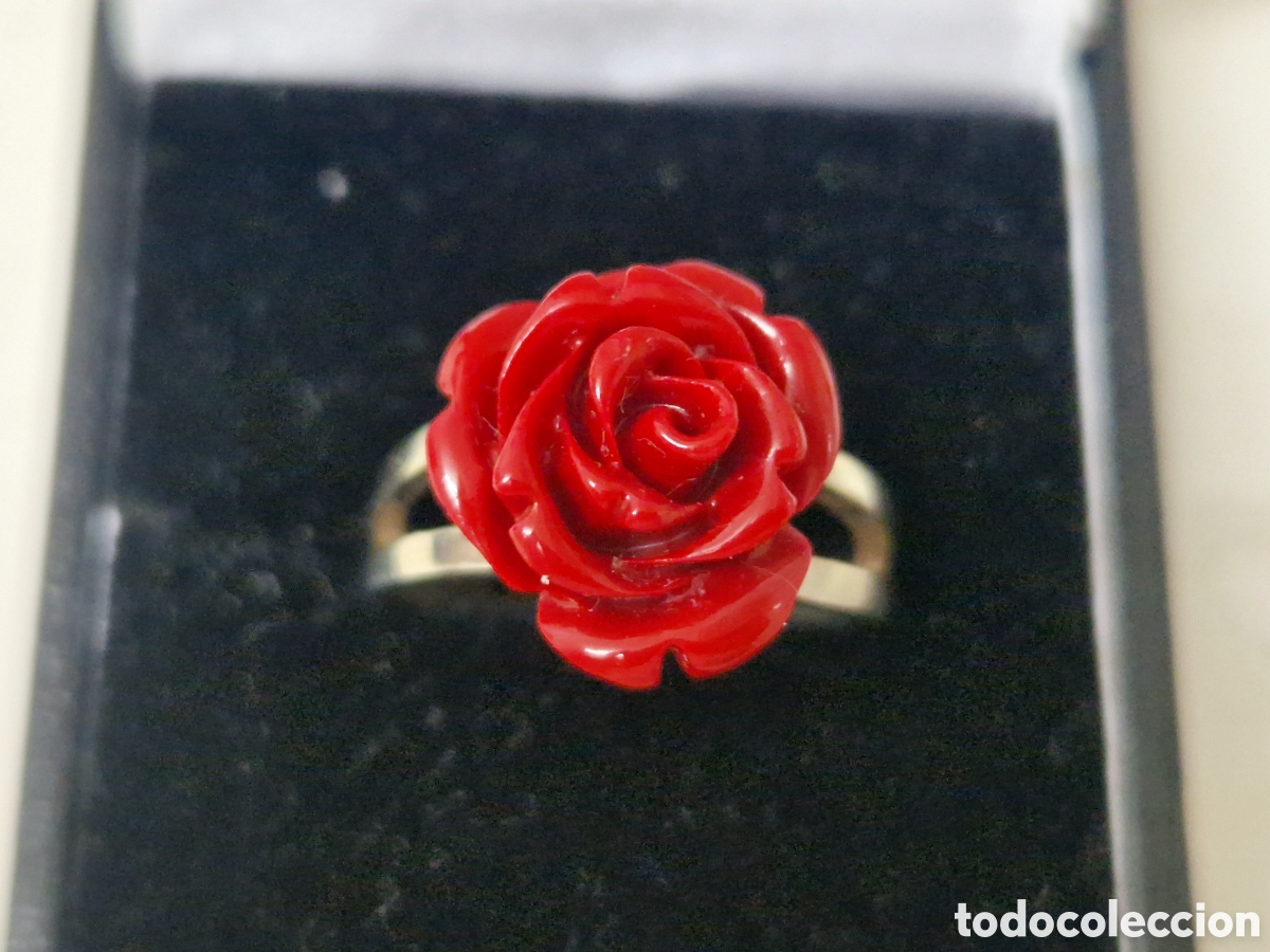 Joyeria: ANILLO PLATA DE LEY ROSA ROJA - Foto 11
