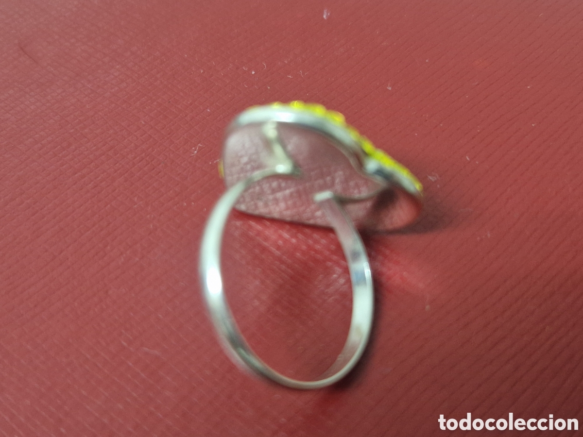 Joyeria: ANILLO EN PLATA DE LEY Y CRISTALES AMARILLOS - Foto 4
