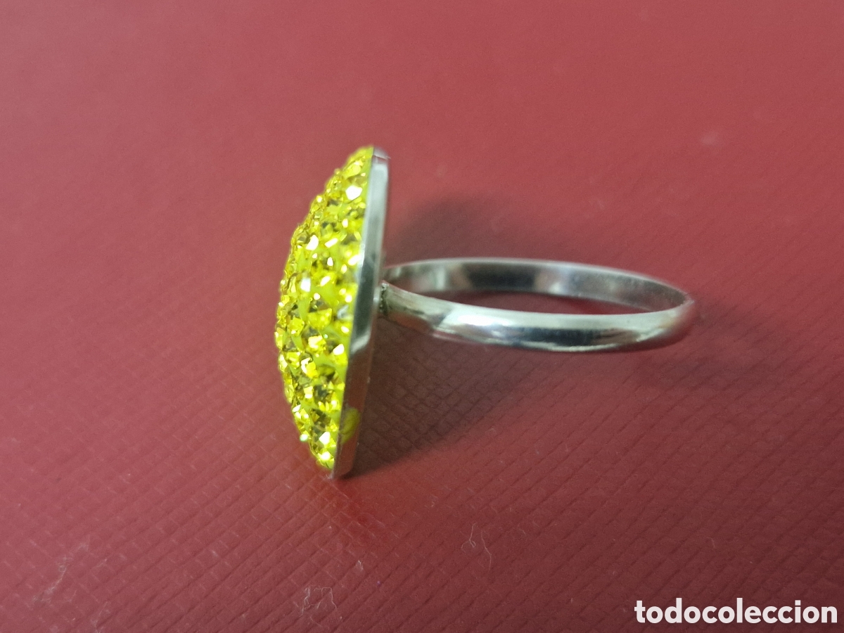 Joyeria: ANILLO EN PLATA DE LEY Y CRISTALES AMARILLOS - Foto 5