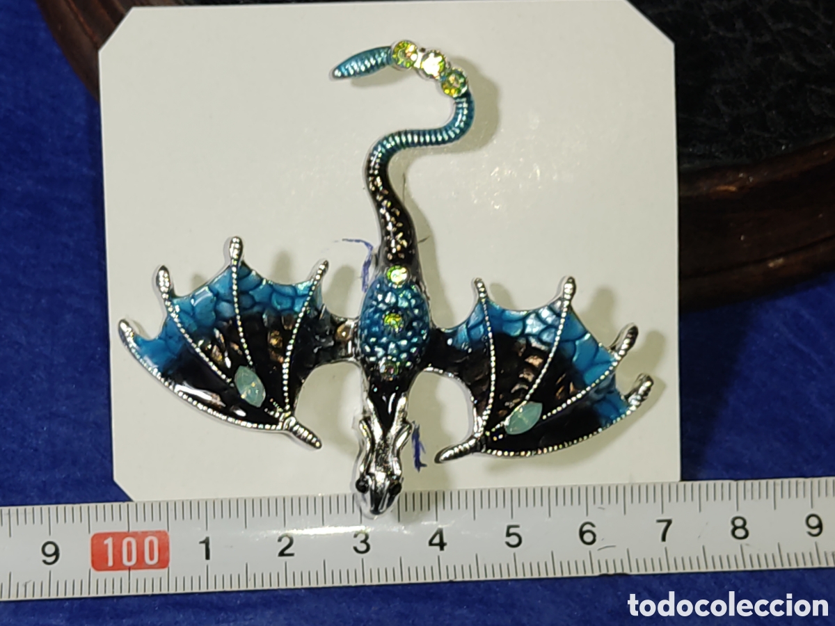 Joyeria: Broche Drag&oacute;n esmaltado con circonitas - Foto 5
