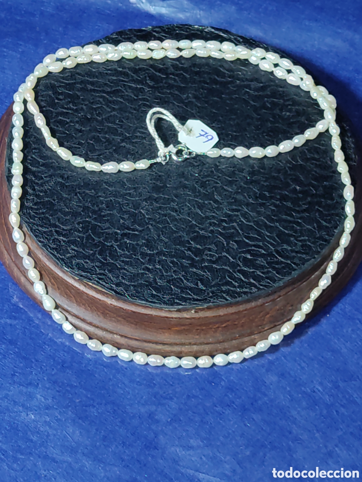 Joyeria: Collar largo de perlas de r&iacute;o originales.Vintage. *79* - Foto 2