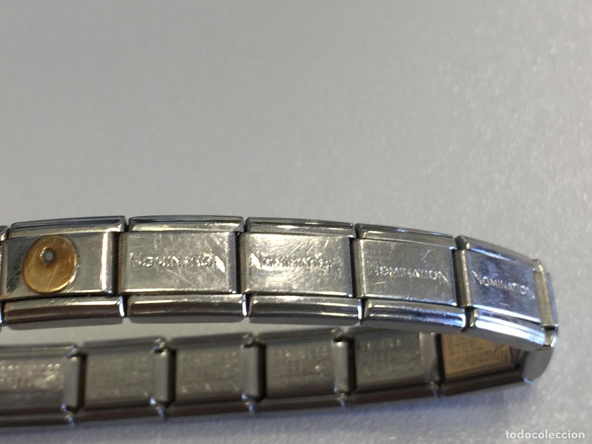 Joyeria: PULSERA DE ACERO INOXIDABLE Y LETRAS EN ORO - Foto 2