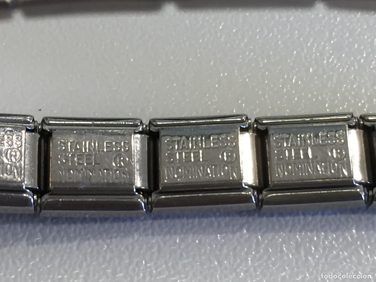 Joyeria: PULSERA DE ACERO INOXIDABLE Y LETRAS EN ORO - Foto 3
