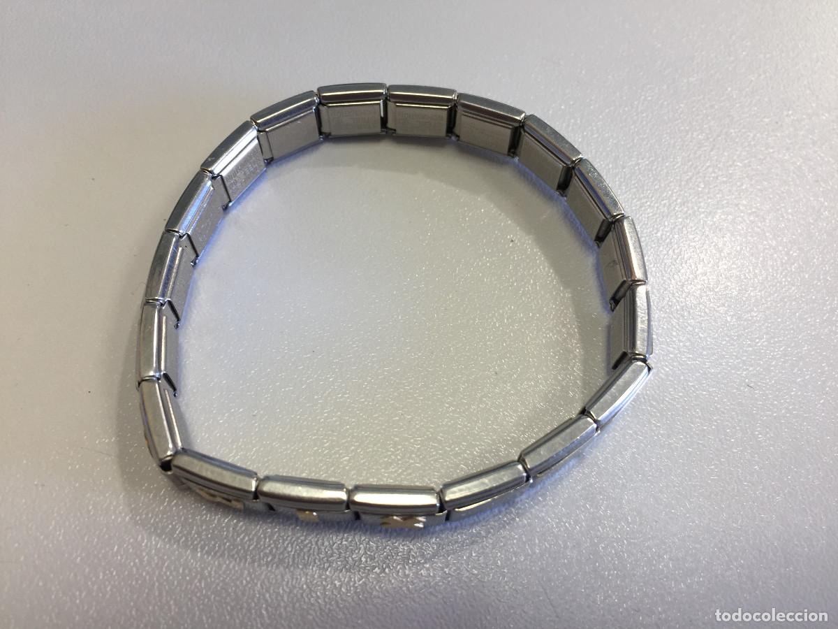 Joyeria: PULSERA DE ACERO INOXIDABLE Y LETRAS EN ORO - Foto 7