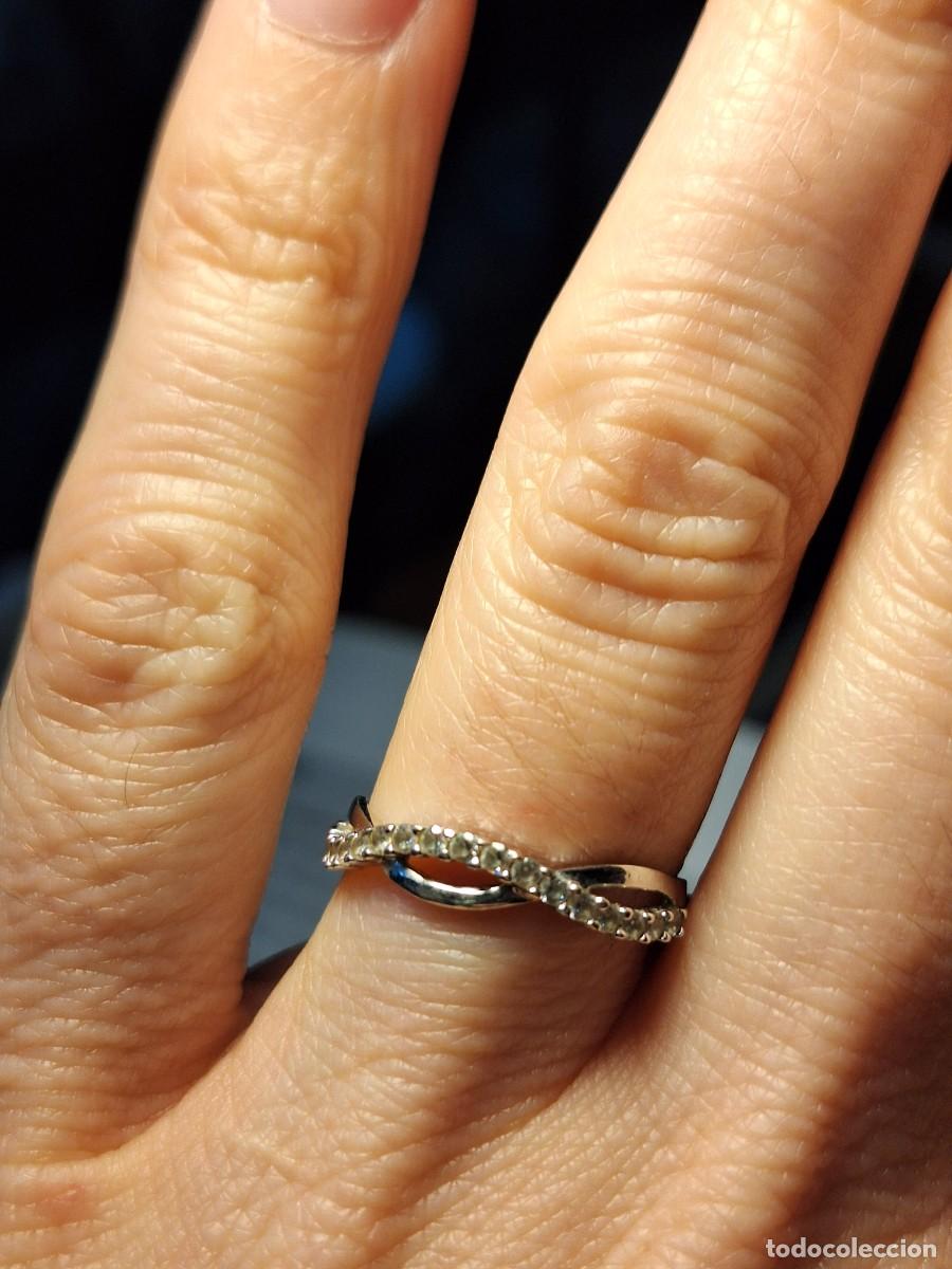 Joyeria: Anillo de compromiso oro blanco 18 kilates con circonitas - Foto 1