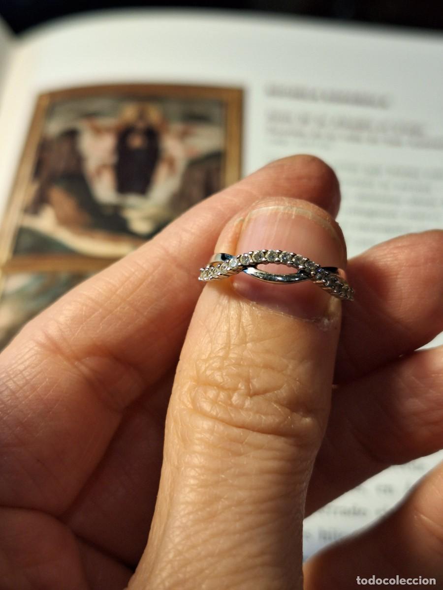 Joyeria: Anillo de compromiso oro blanco 18 kilates con circonitas - Foto 2