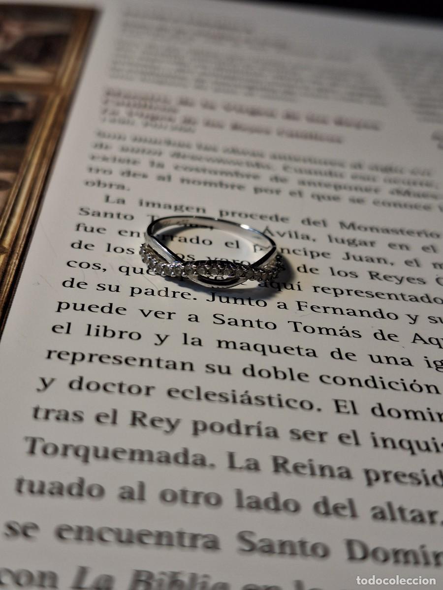 Joyeria: Anillo de compromiso oro blanco 18 kilates con circonitas - Foto 4