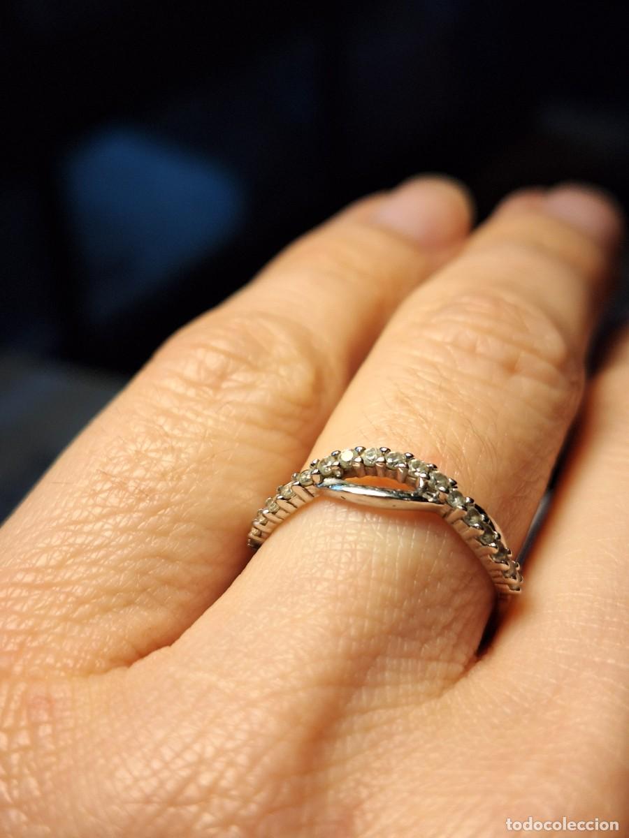 Joyeria: Anillo de compromiso oro blanco 18 kilates con circonitas - Foto 6