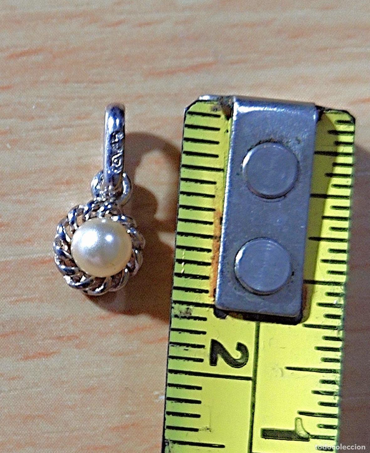 Joyeria: Colgante de plata de ley, contrastada, con perla. - Foto 2