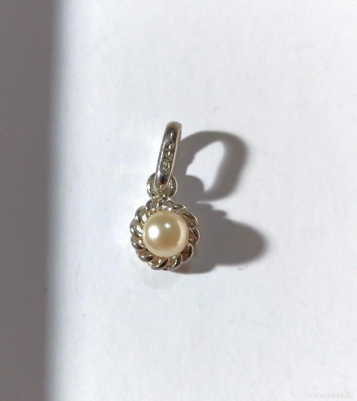 Joyeria: Colgante de plata de ley, contrastada, con perla. - Foto 4