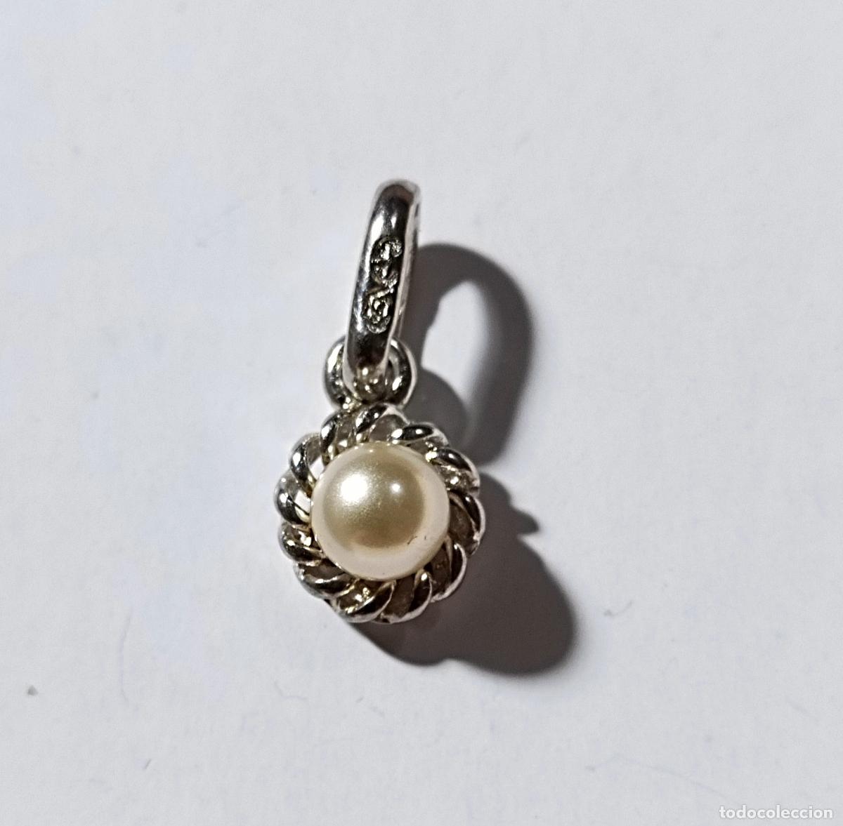 Joyeria: Colgante de plata de ley, contrastada, con perla. - Foto 1
