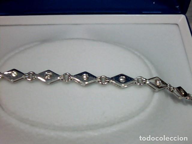 Joyeria: pulsera rombitos 18 kts y diamantes - Foto 2
