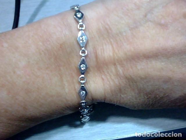 Joyeria: pulsera rombitos 18 kts y diamantes - Foto 4