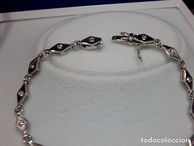 Joyeria: pulsera rombitos 18 kts y diamantes - Foto 5