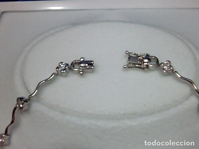 Joyeria: pulsera oro blanco 18 kts con diamantes - Foto 7