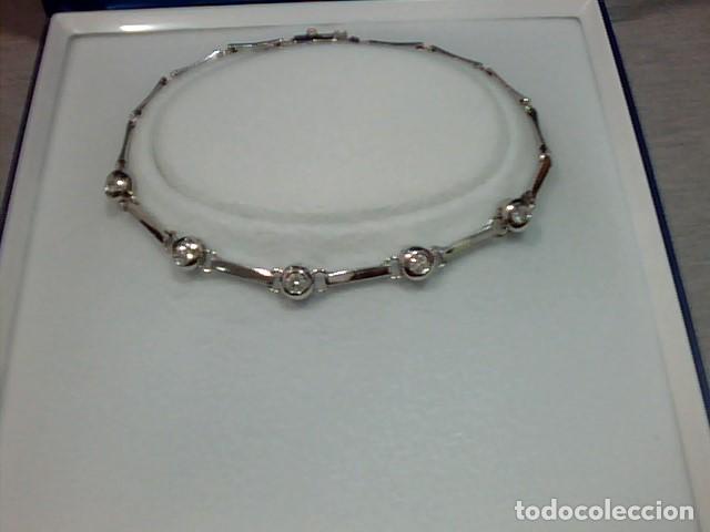 Joyeria: pulsera oro blanco 18 kts y diamantes - Foto 1