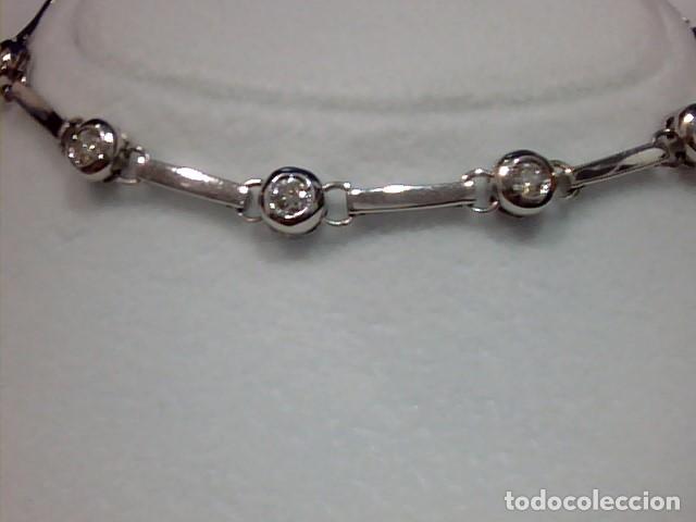 Joyeria: pulsera oro blanco 18 kts y diamantes - Foto 2