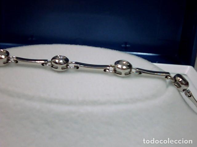 Joyeria: pulsera oro blanco 18 kts y diamantes - Foto 6