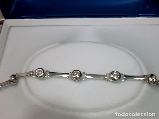 Joyeria: pulsera oro blanco 18 kts y diamantes - Foto 7