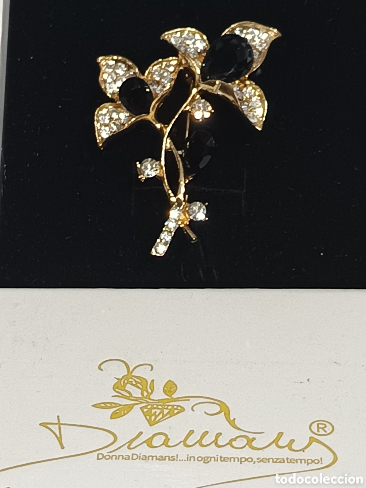 Joyeria: Spilla per Donna &rdquo;Black Gold Flower&rdquo; - Foto 1