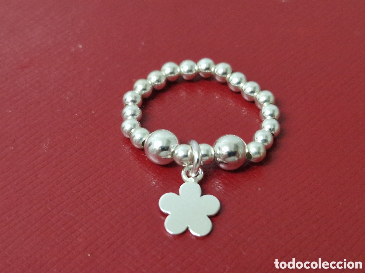 Joyeria: ANILLO DE PLATA DE LEY DE BOLAS EXTENSIBLE - Foto 3